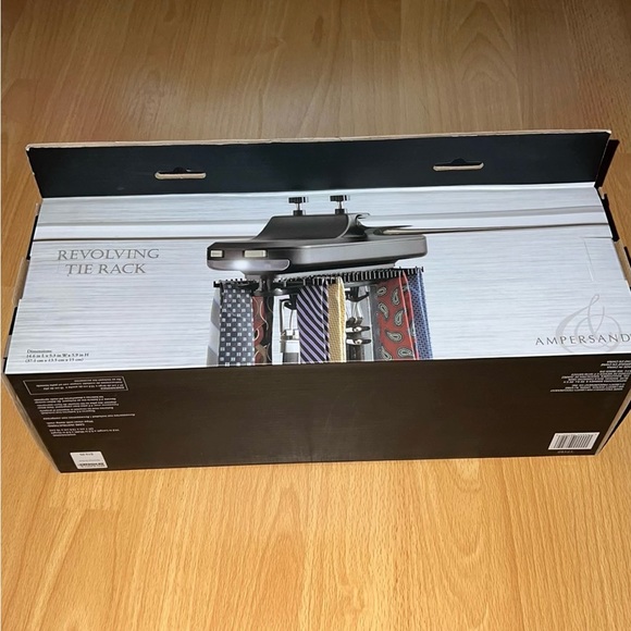 NEW IN BOX REVOLVING TIE RACK - Picture 3 of 4